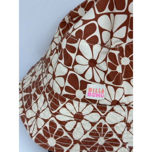 NWT Billabong Girls Floral Bucket Hat AOP Cotton Beach Sun Hat One Size Summer - Picture 5 of 8